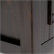 Maklaine Modern / Contemporary Solid Wood Low Storage Cabinet in Hickory Brown