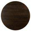 Maklaine Round Contemporary Oak Veneer Wood/Metal Dining Table in Oak