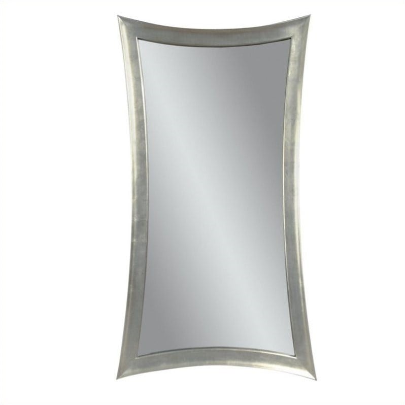 Maklaine Resin Silver Wall Mirror Hour-Glass 48