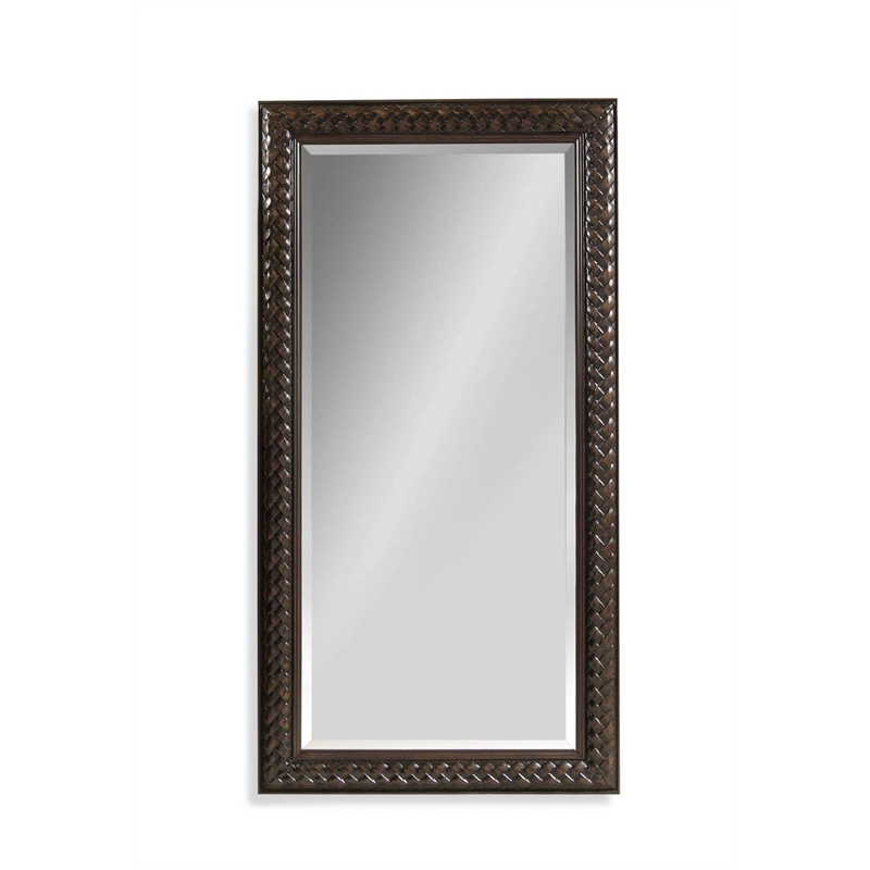 Maklaine Modern / Contemporary Mirror in Cherry Finished Fruit Wood