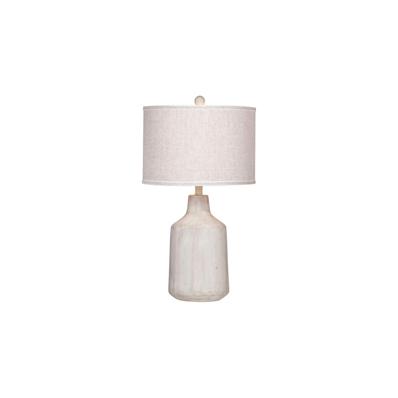 Maklaine Modern / Contemporary Dalton Table Lamp in Beige Stone