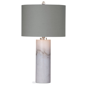 Maklaine Table Lamp in White Marble by Maklaine Modern / Contemporary