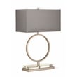 Maklaine Modern / Contemporary Metal Table Lamp in Antique Silver