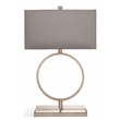 Maklaine Modern / Contemporary Metal Table Lamp in Antique Silver