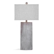 Maklaine Modern / Contemporary Cement Stone Table Lamp in Gray