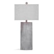 Maklaine Modern / Contemporary Cement Stone Table Lamp in Gray