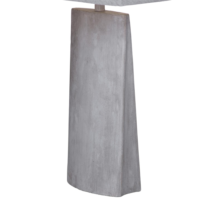 Maklaine Modern / Contemporary Cement Stone Table Lamp in Gray