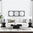 Maklaine Modern / Contemporary Glass Table Lamp in Gray and Clear
