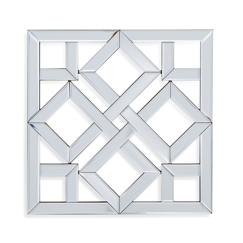 Maklaine Modern / Contemporary Wall Mirror in Clear Mirror Glass