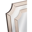 Maklaine Modern / Contemporary Wall Mirror in Clear Mirror Glass Engineered Wood