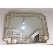 Maklaine Modern / Contemporary Wall Mirror in Clear Mirror Glass Engineered Wood