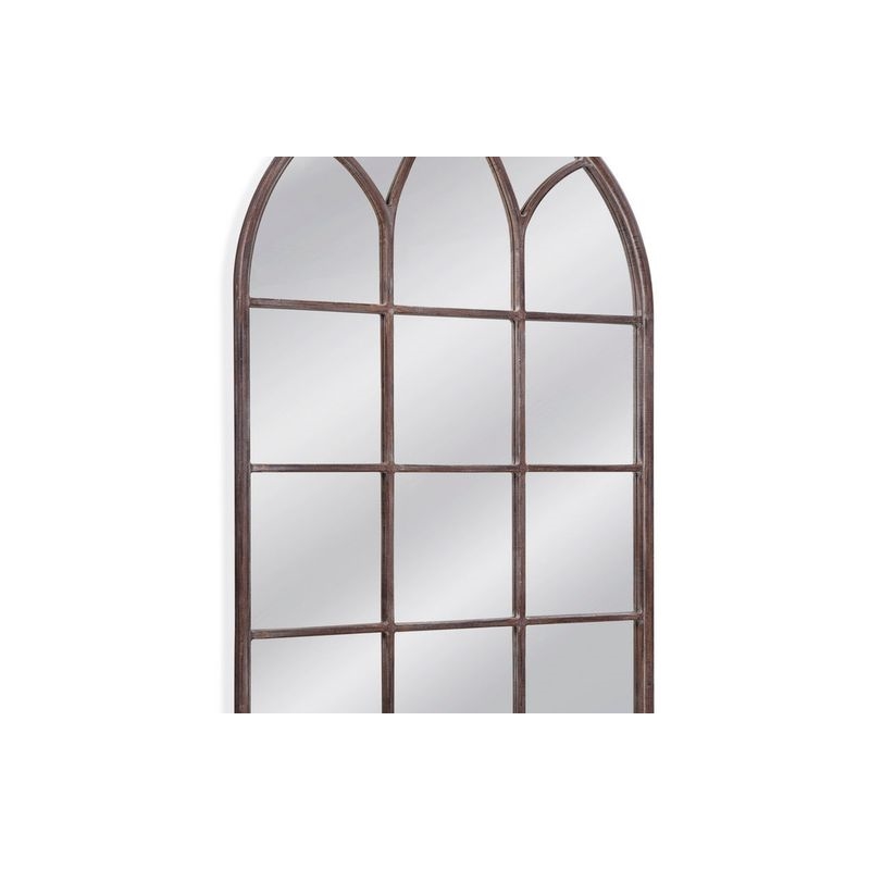 Maklaine Modern / Contemporary Resin Mirror in Weathered Brown