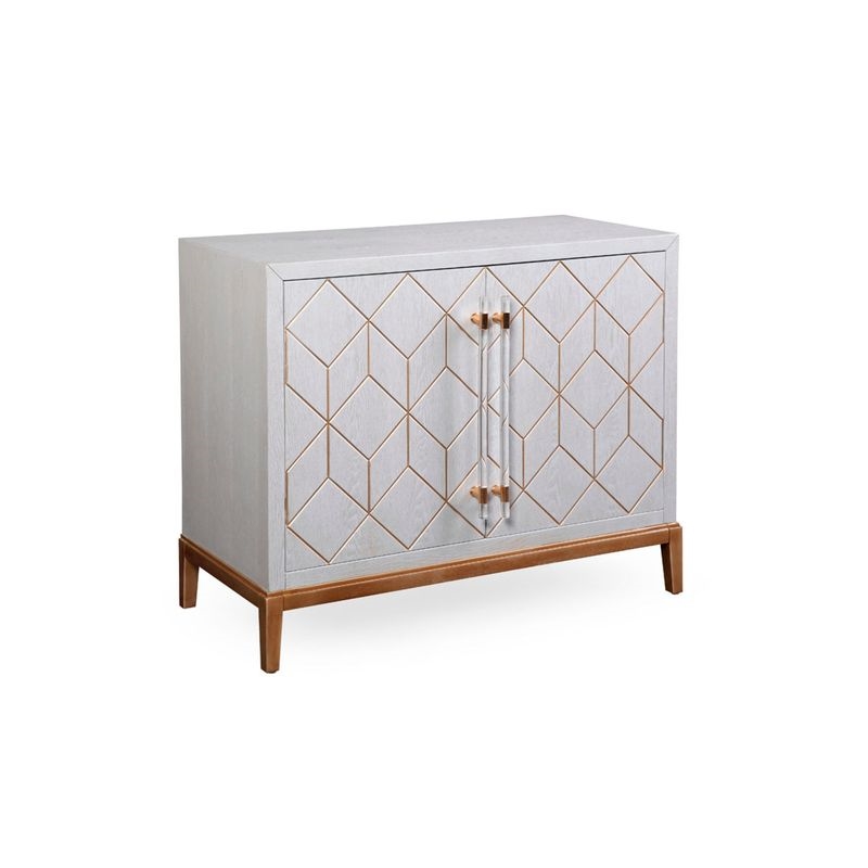 Maklaine Modern / Contemporary Wood Hospitality Cabinet in Graphite Gray