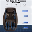 Maklaine Brown Faux Leather Zero Gravity Recliner 3D Programmable Massage Chair