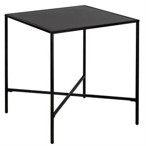 Maklaine 20&quot Modern Blackened Bronze Finish Metal Side Table