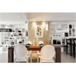 Maklaine Modern / Contemporary Clear LED Pendant in Chrome Finish