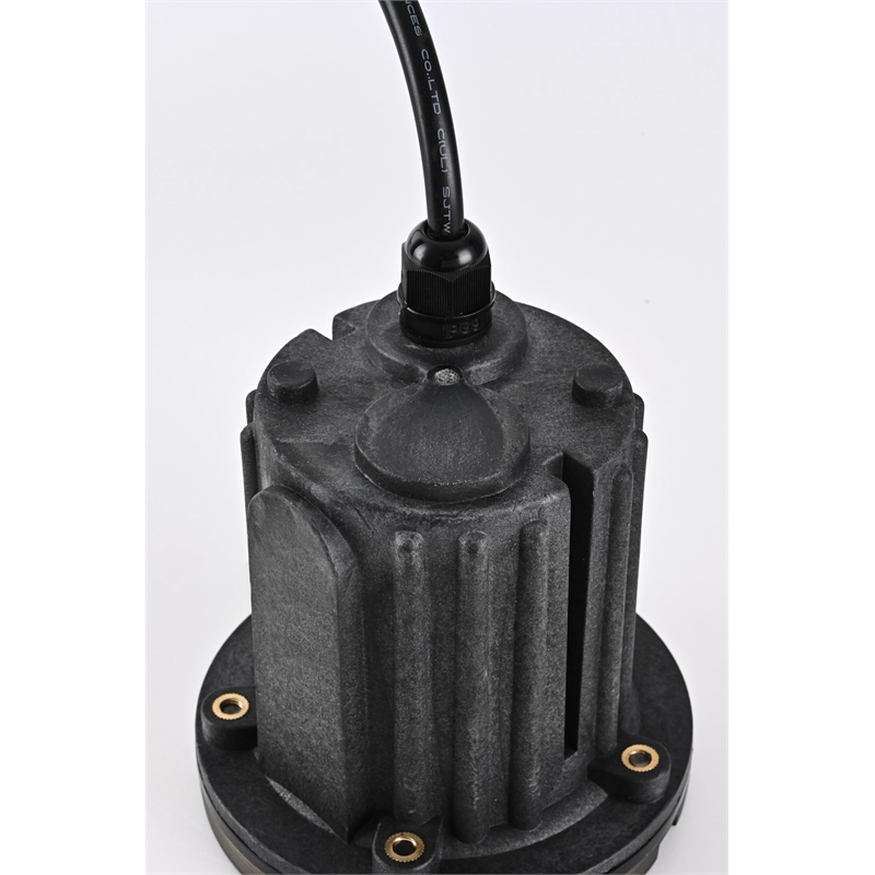 Maklaine Modern 35W Die Cast Metal Well Light in Antique Brass Finish