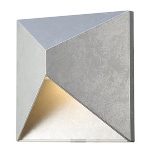 Maklaine Modern Die Cast Aluminum Outdoor Led Lamp in Silver Finish