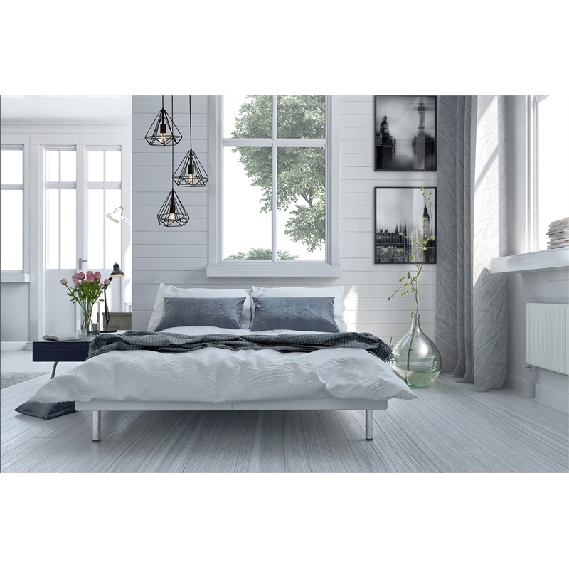 Maklaine Modern 3-Light Transitional Metal Pendant in Black Finish