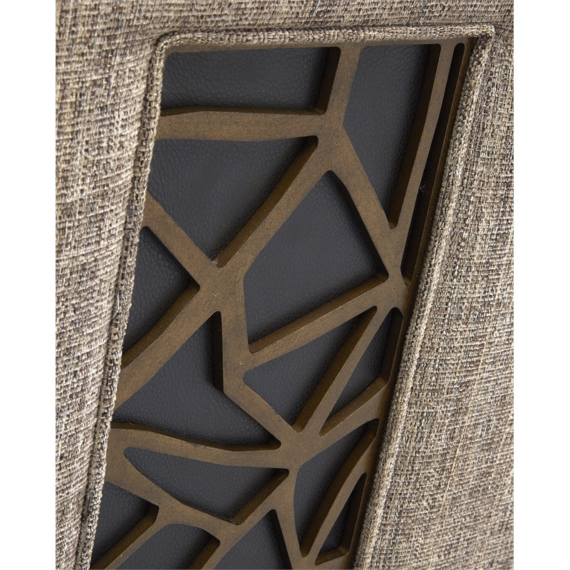 Maklaine Modern Contemporary Upholstered Host Side Chair in Beige (Set of 2)