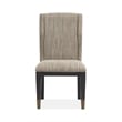 Maklaine Modern Contemporary Upholstered Host Side Chair in Beige (Set of 2)