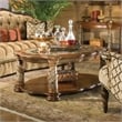 Maklaine Modern Wood Cocktail Table - Classic Chestnut