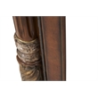 Maklaine Wood Floor Mirror with Storage - Classic Chestnut