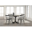 Maklaine Round Dining Table made with Brown Mango Wood (Set of 2)