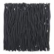 Maklaine Square Transitional Wood Wall Decor in Black Finish