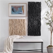 Maklaine Square Transitional Wood Wall Decor in Natural Finish