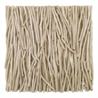 Maklaine Square Transitional Wood Wall Decor in Natural Finish