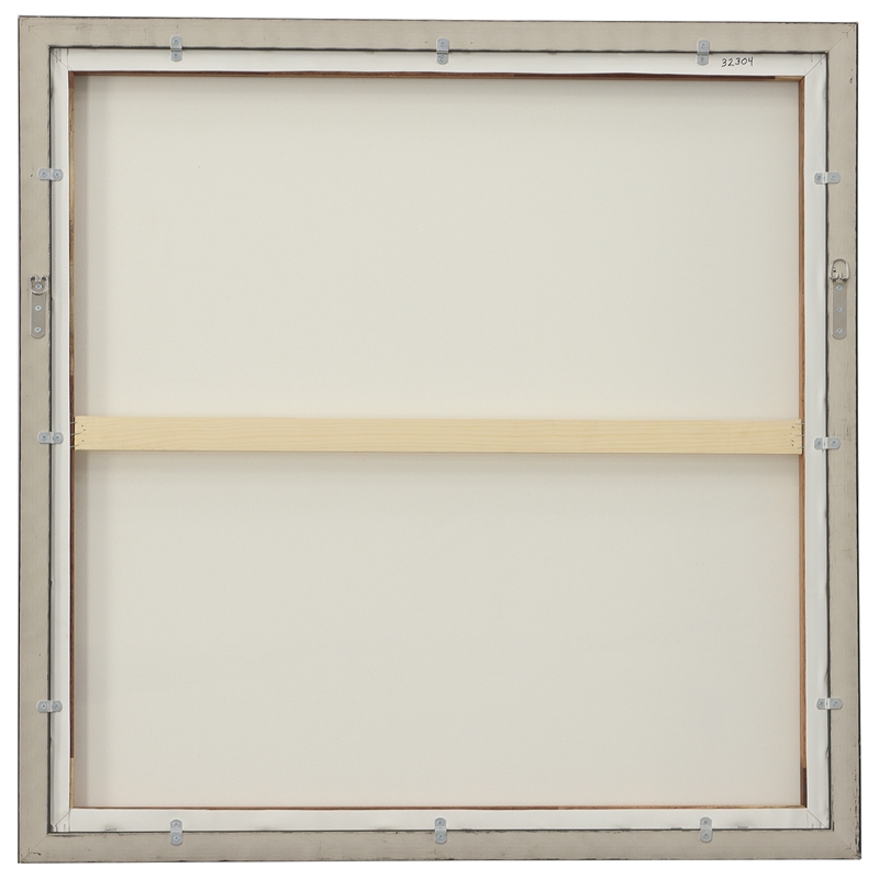 Maklaine Modern Canvas Fabric Framed Landscape Art in Blue/Green