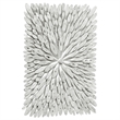 Maklaine Handcrafted Transitional Wood Wall Decor in White Washed