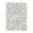 Maklaine Handcrafted Transitional Wood Wall Decor in White Washed