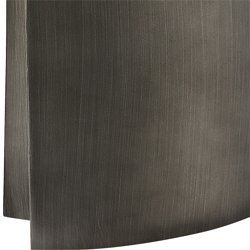 Maklaine 1-Light Contemporary Metal & Fabric Table Lamp in Gray/White
