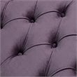 Maklaine Tufted Velvet Storage Bench with Nailhead Trim in Purple