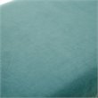 Maklaine Velvet Upholstered Bench with Acrylic Legs in Slate Blue