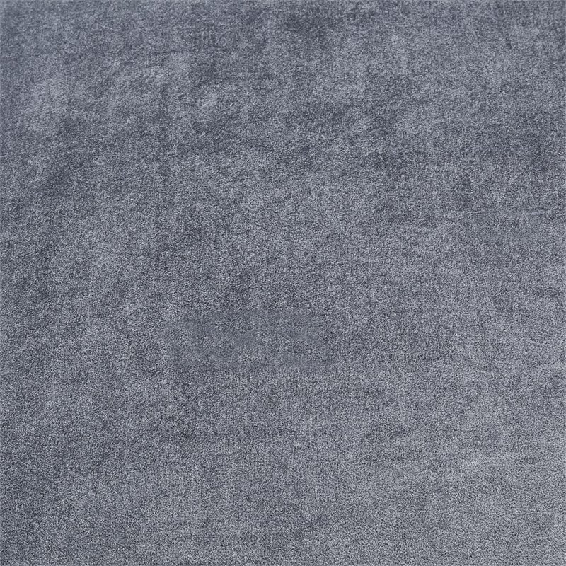 Maklaine Tufted Velvet Square Storage Ottoman with Chrome Legs in Gray