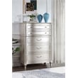 Maklaine 6-Drawer Contemporary Wood Chest in Silver Oak Finish