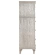Maklaine 6-Drawer Contemporary Wood Chest in Silver Oak Finish