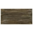 Maklaine Farmhouse Wood Rectangular Double V-Leg Dining Table Mango Brown