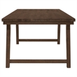 Maklaine Farmhouse Wood Rectangular Dining Table in Brown Oak