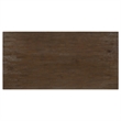 Maklaine Farmhouse Wood Rectangular Dining Table in Brown Oak