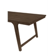 Maklaine Farmhouse Wood Rectangular Dining Table in Brown Oak