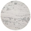 Maklaine Marble White Round Dining Table Natural Solid Base 46
