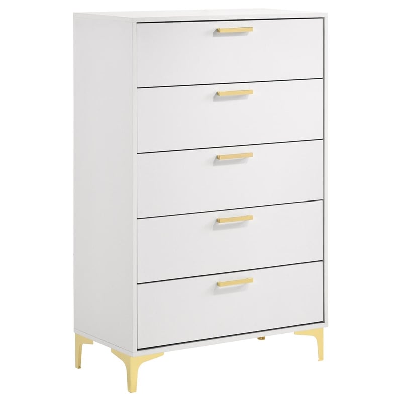 Maklaine Upholstered White Velvet Eastern King Bedroom Set Rectangular Diamond Tufted Assembly Required