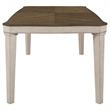 Maklaine Farmhouse Wood Starburst Dining Table Nutmeg and Rustic Cream