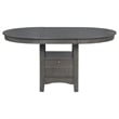 Maklaine 5-piece Transitional Wood Dining Set in Medium Gray and Black