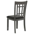 Maklaine 5-piece Transitional Wood Dining Set in Medium Gray and Black