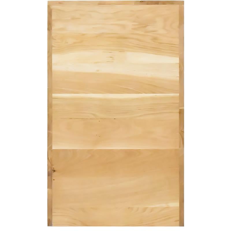 Maklaine Mid-Century Solid White Oak Wood Console Table in Natural Oak